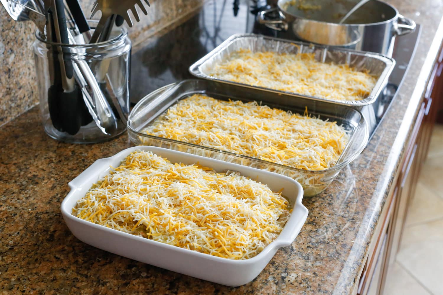 Family Favorite Cheesy Chicken & White Bean Enchiladas
